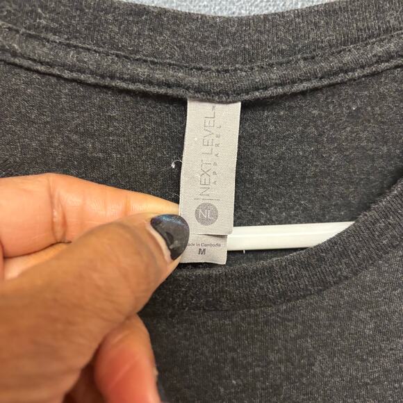 Next Level Tito’s Vodka Promo Tee Shirt Medium Gray Turning Spirits Into Love - Picture 5 of 10